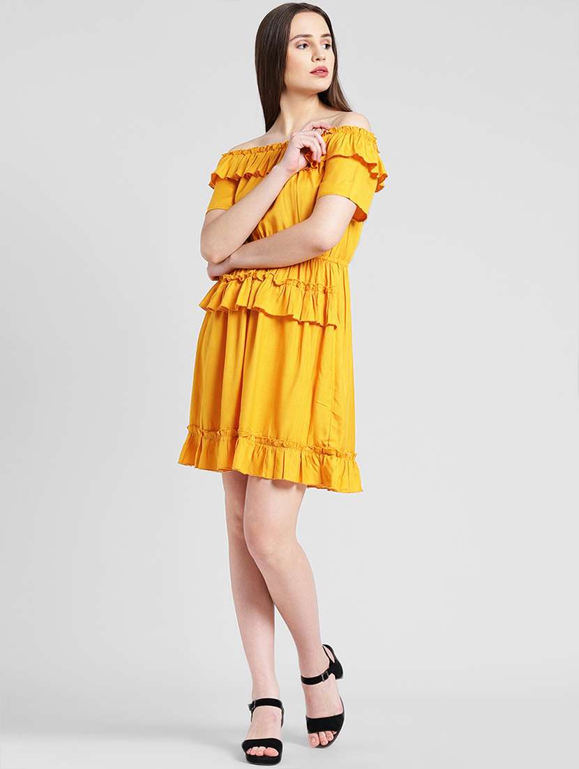 women's fit & flare solid dress - 16833118 -  Standard Image - 3