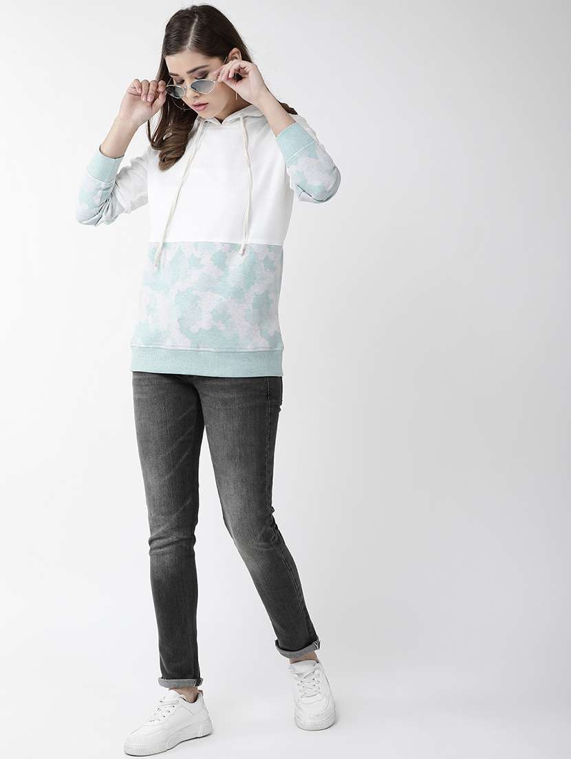 women's color block sweatshirt - 16838489 -  Standard Image - 3