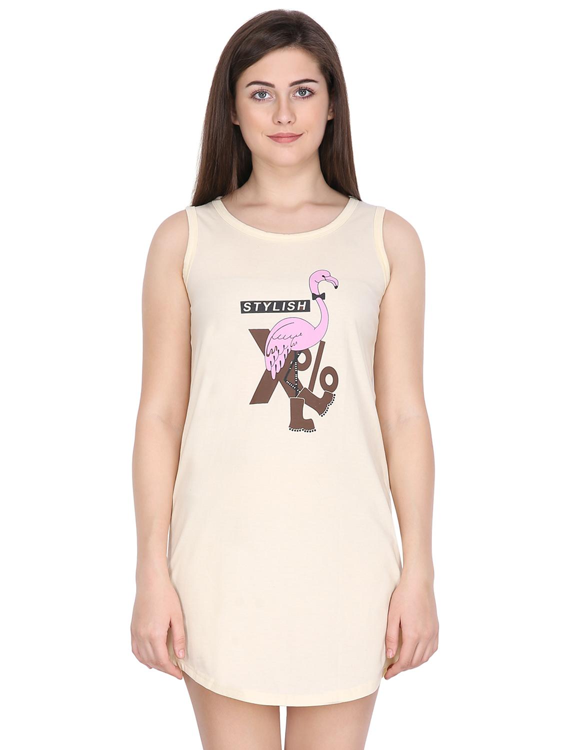 round neck printed sleepshirt  - 16840122 -  Zoom Image - 0