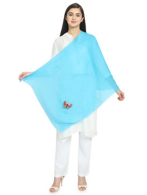blue viscose scarf - 16843701 - Standard Image - 0