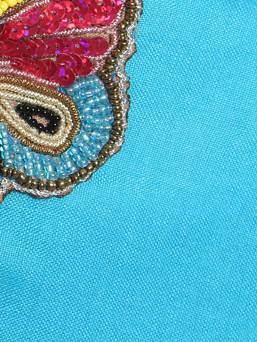 blue viscose scarf - 16843701 - Standard Image - 3