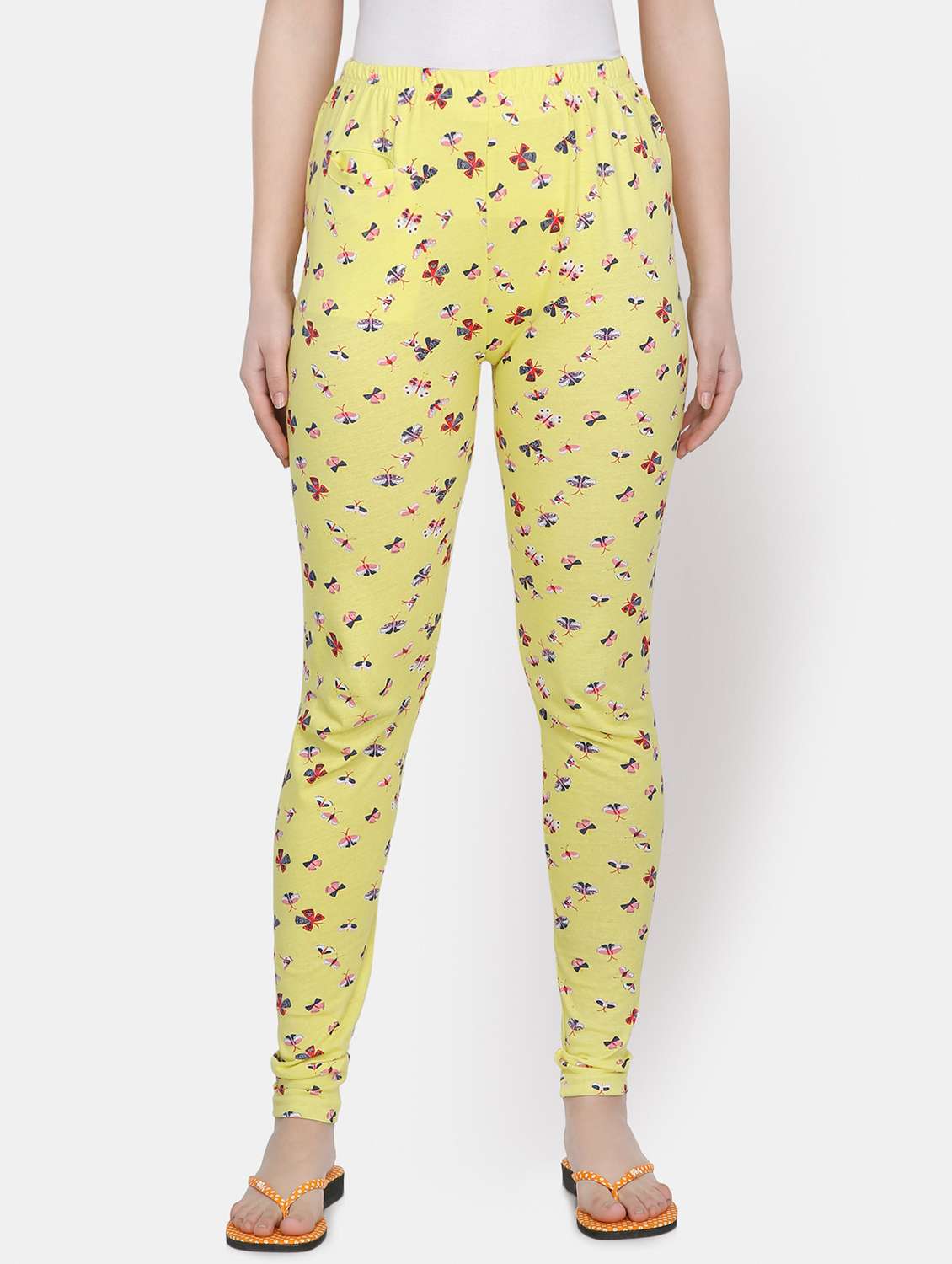 yellow cotton leggings - 16844266 - Zoom Image - 0