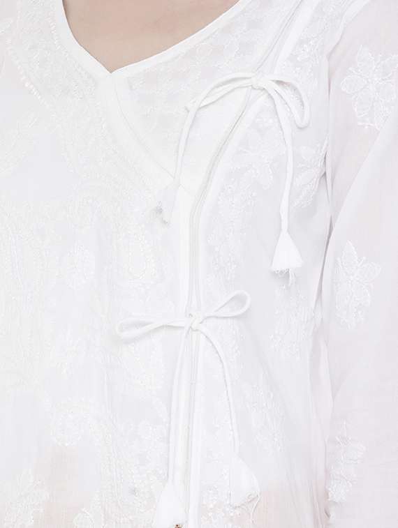 women's front slit kurta - 16844303 - Standard Image - 3