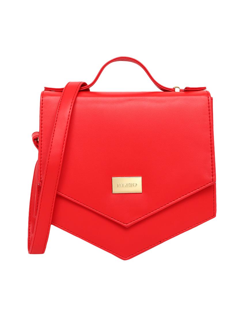 red leatherette regular sling bag - 16845071 - Zoom Image - 0