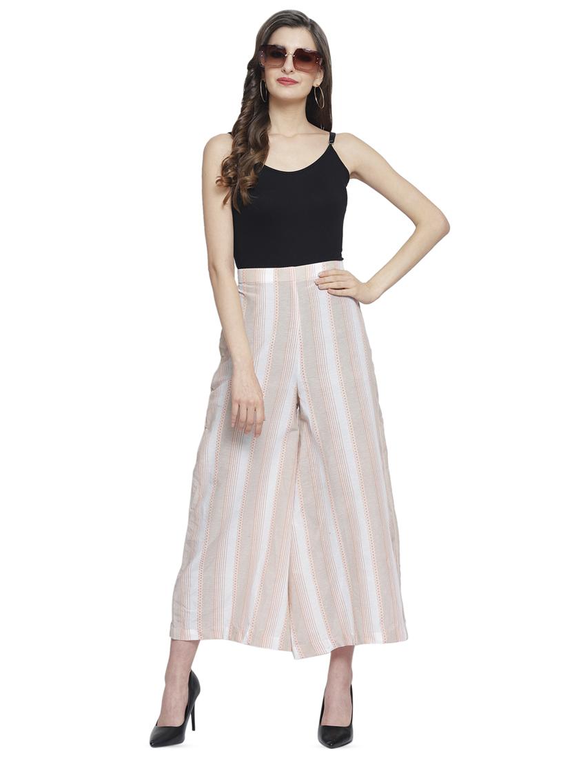 high rise striped palazzo - 16847081 - Standard Image - 3