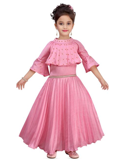pink satin party gown - 16847470 -  Standard Image - 0