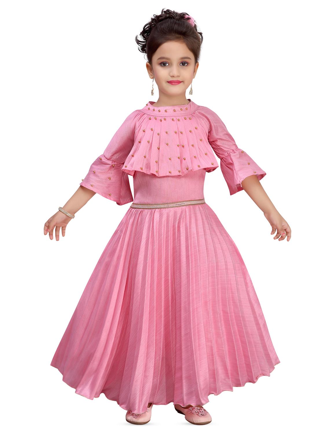 pink satin party gown - 16847470 -  Zoom Image - 0