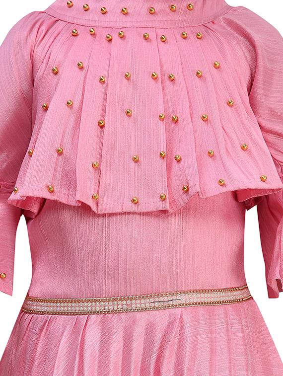 pink satin party gown - 16847470 - Standard Image - 3