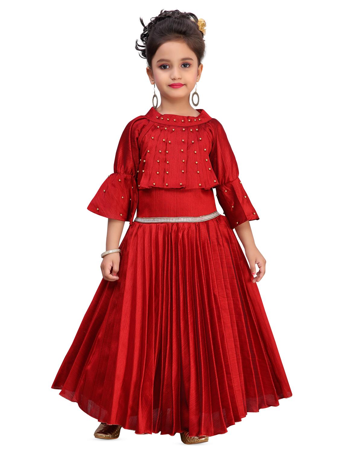 red satin party gown - 16847472 -  Zoom Image - 0