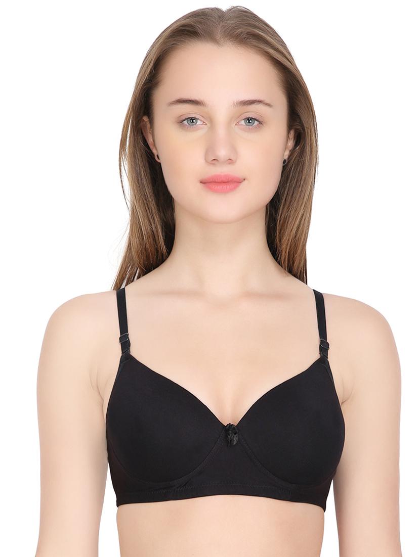 bow patch t-shirt bra 
