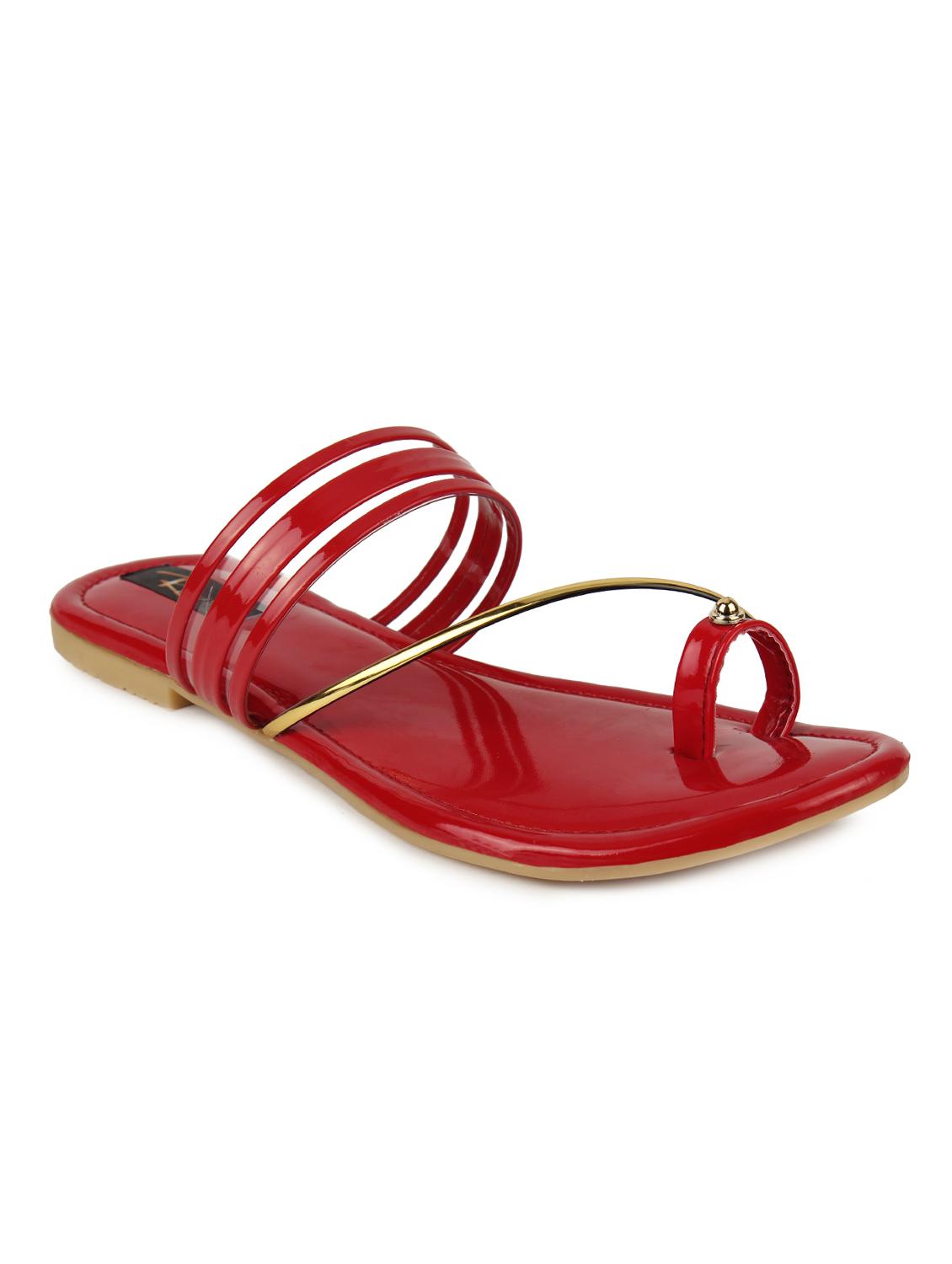 red one toe sandals - 16849065 - Zoom Image - 0