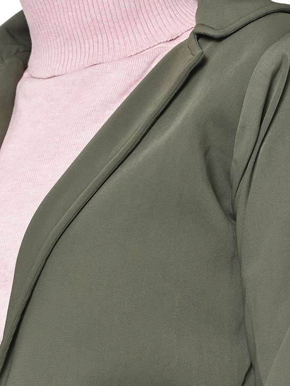 grey front pocket trench coat - 16852504 - Standard Image - 3