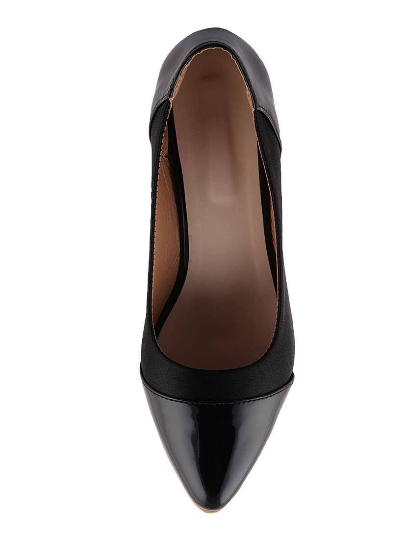 black slip on pumps - 16857973 -  Standard Image - 3