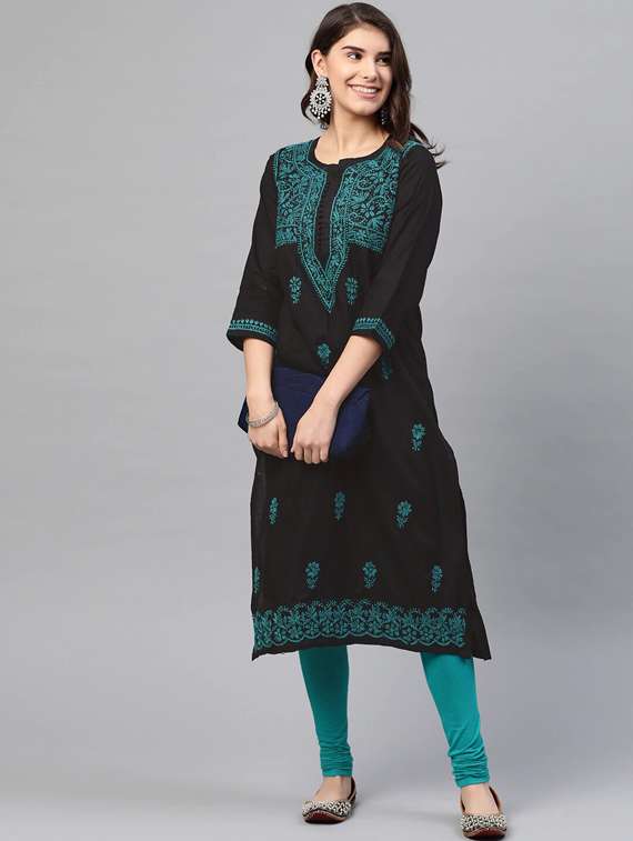 women's straight kurta - 16858752 - Standard Image - 3