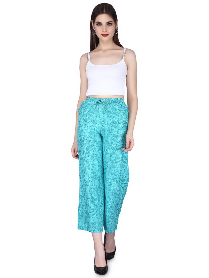 printed straight palazzo - 16860309 - Standard Image - 3