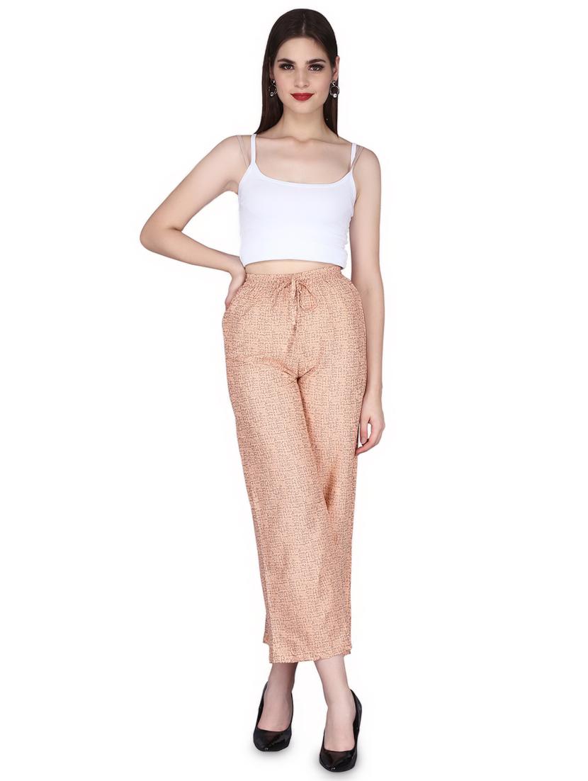 printed straight palazzo - 16860310 - Standard Image - 3