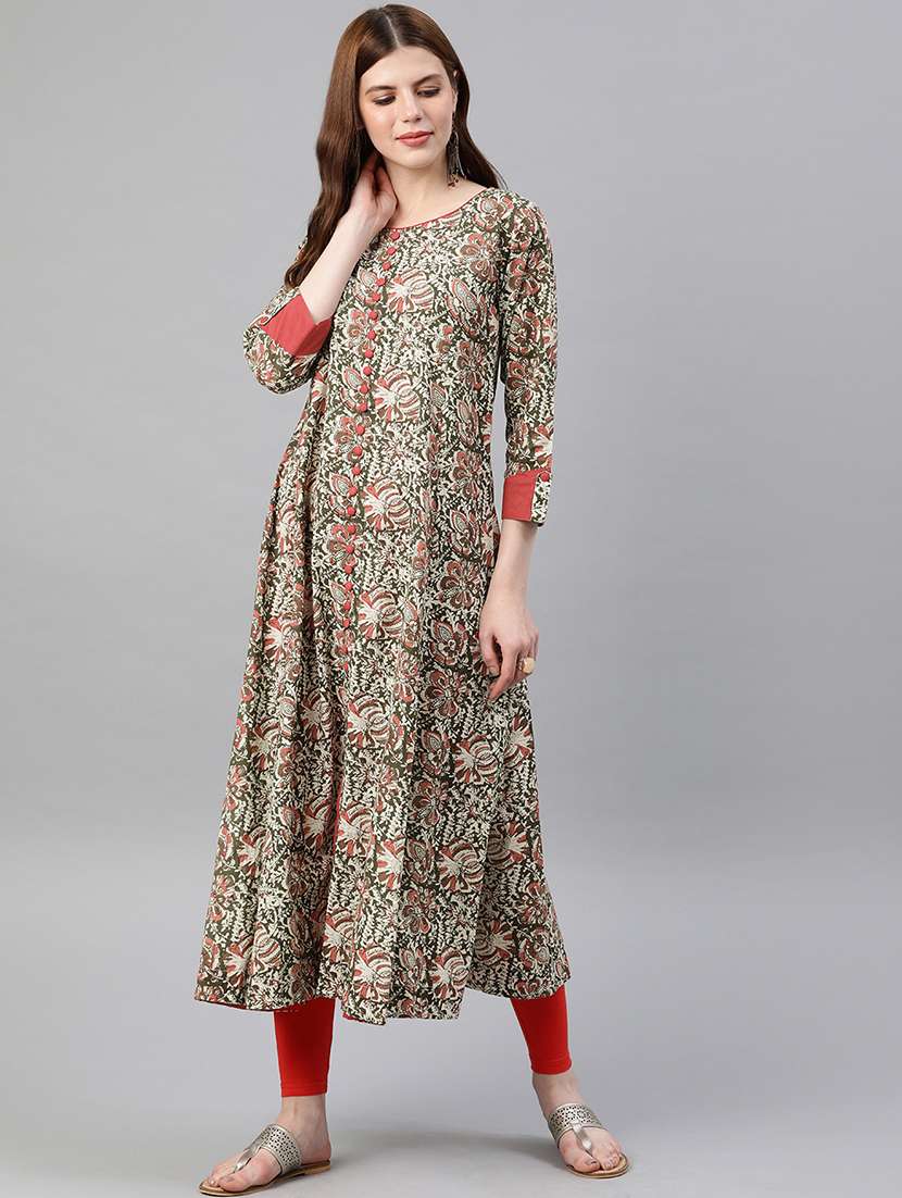 Update more than 160 kalamkari flared kurti