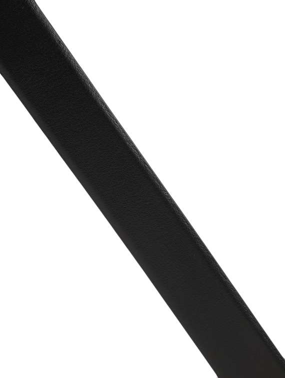 Black Leatherette Belt With Wallet