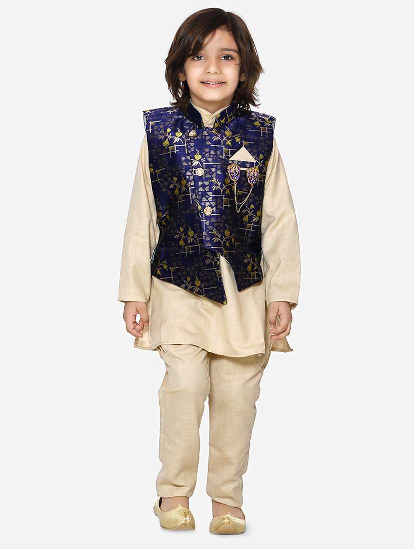 yellow cotton kurta sets  - 16863759 -  Zoom Image - 0
