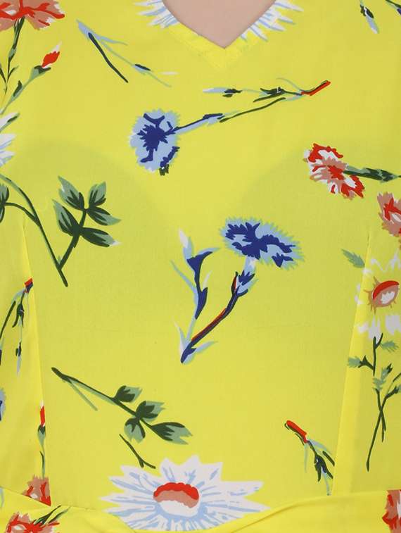 tie front floral maxi dress - 16864921 -  Standard Image - 3