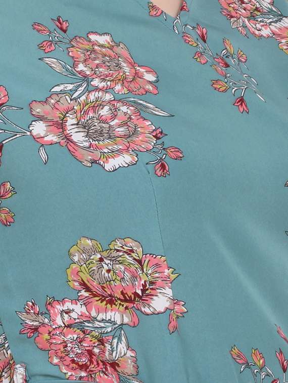 tie front floral maxi dress - 16864925 -  Standard Image - 3