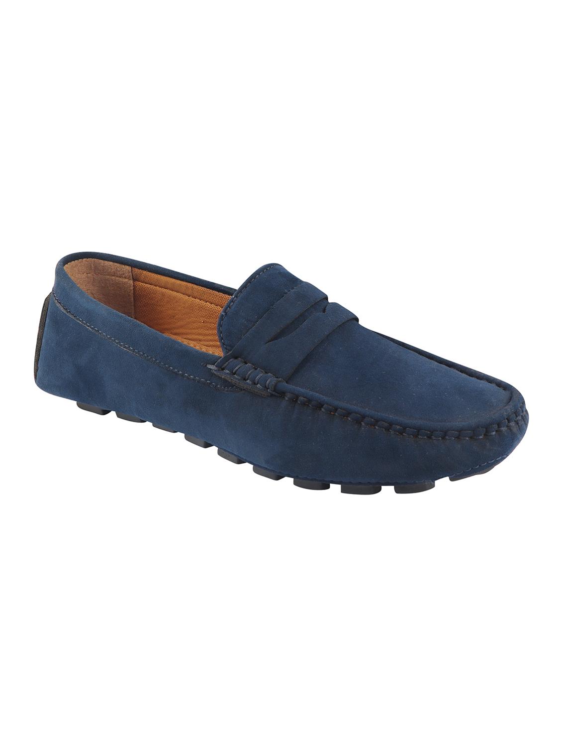 blue suede slip on loafers - 16865543 - Zoom Image - 0