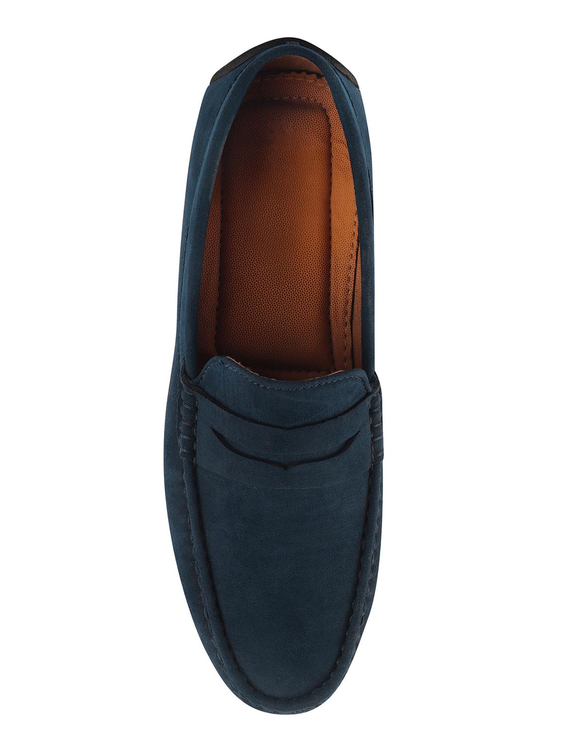 blue suede slip on loafers - 16865543 - Standard Image - 3