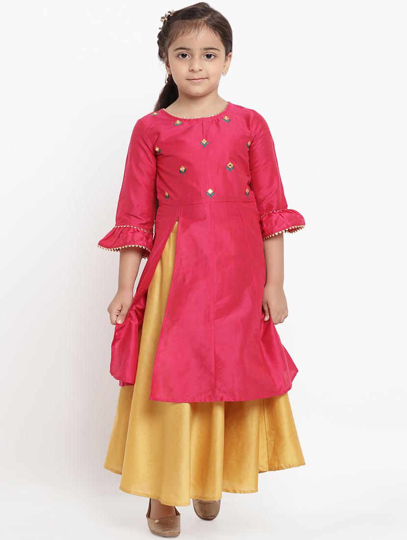 pink kurta skirt set suit set - 16866375 - Zoom Image - 0