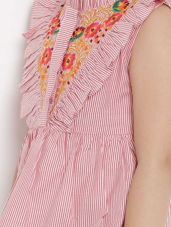 red cotton frock - 16866429 -  Standard Image - 3