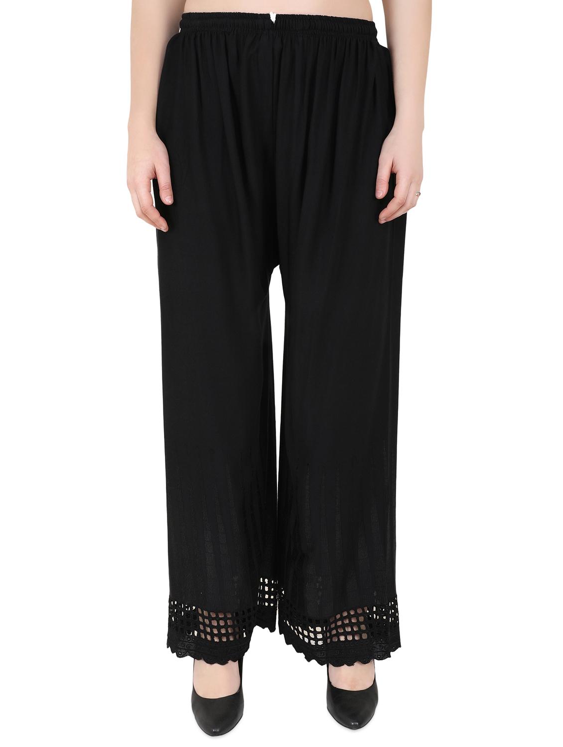 solid straight palazzo