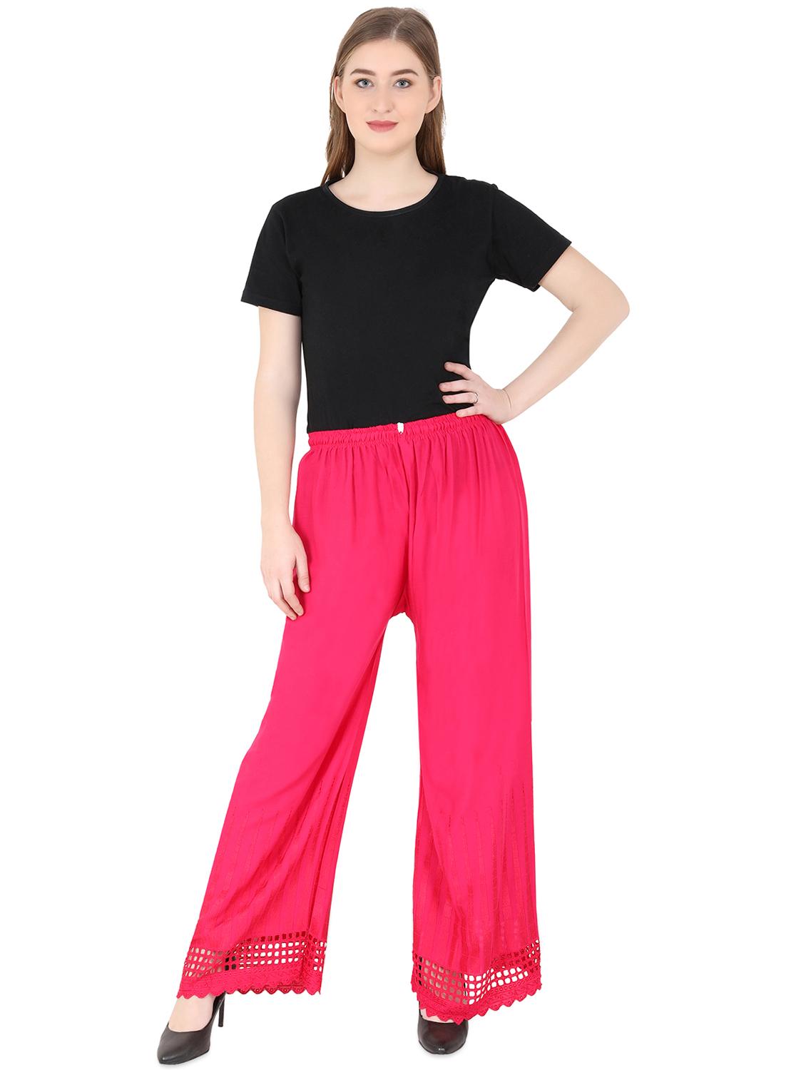 solid cullottes palazzo - 16866673 - Standard Image - 3