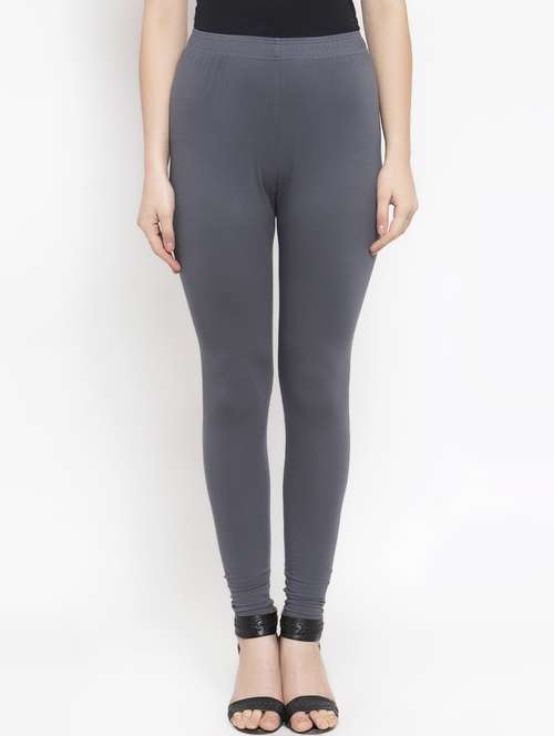women grey solid legging - 16869415 -  Standard Image - 0