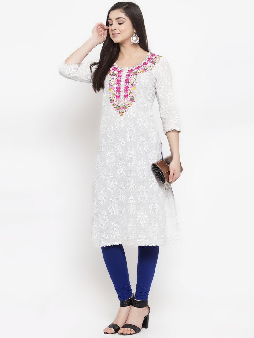 blue solid churidar - 16869419 - Standard Image - 3
