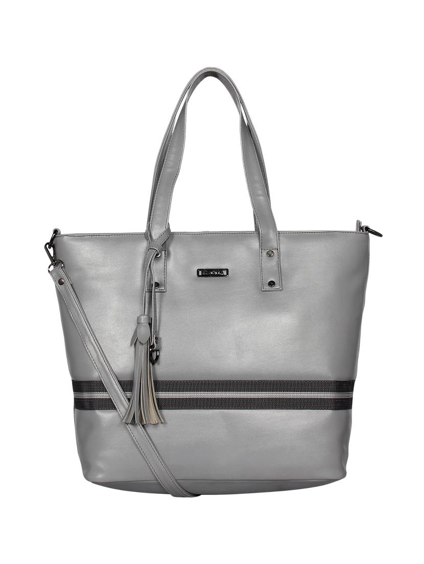 black leatherette (pu) handbag - 16870231 - Zoom Image - 0