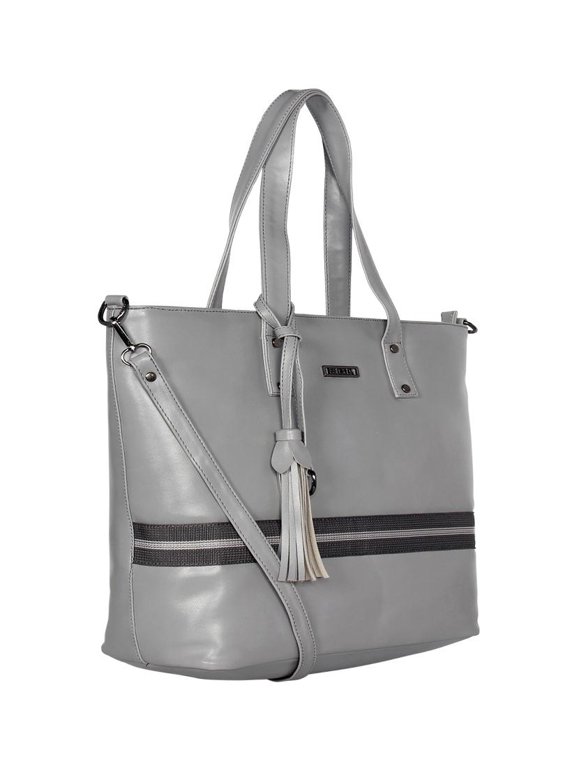black leatherette (pu) handbag - 16870231 - Standard Image - 3