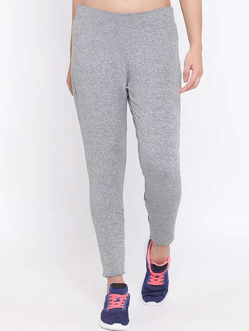 mid rise melange track pant  - 16872928 -  Standard Image - 0