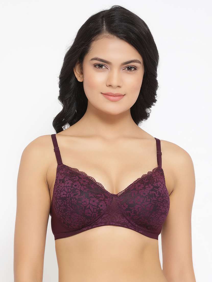 detachable strap laced bra 