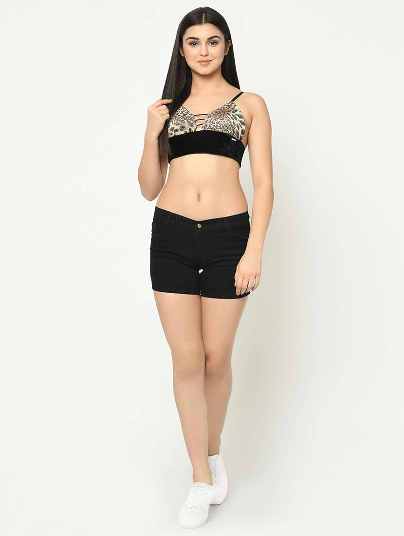 animal print bralette bra - 16873669 - Standard Image - 3