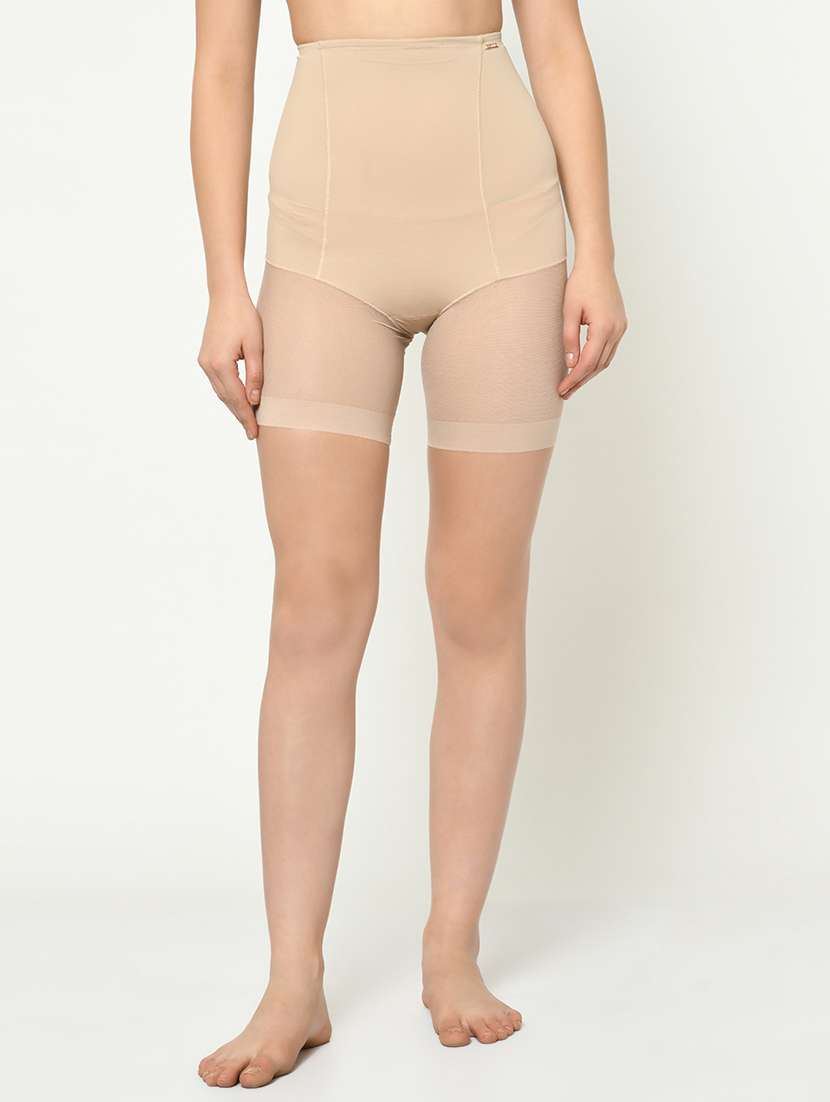 beige poly spandex shaper thighs shapewear