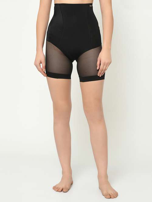 black poly spandex shaper thighs shapewear - 16873697 - Standard Image - 0