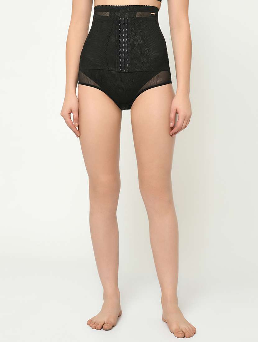 black poly spandex shaper brief shapewear