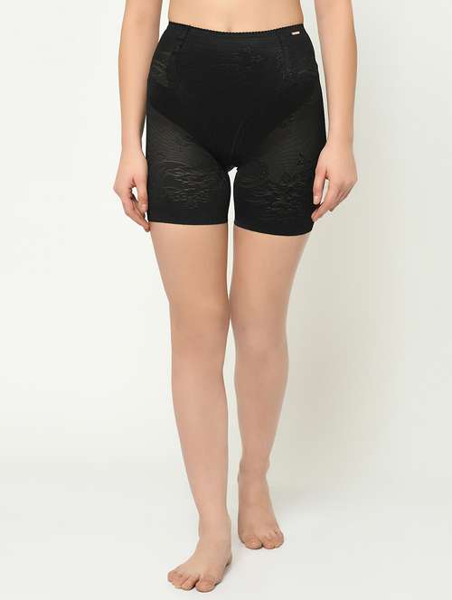 black poly spandex shaper thighs shapewear - 16873707 - Standard Image - 0