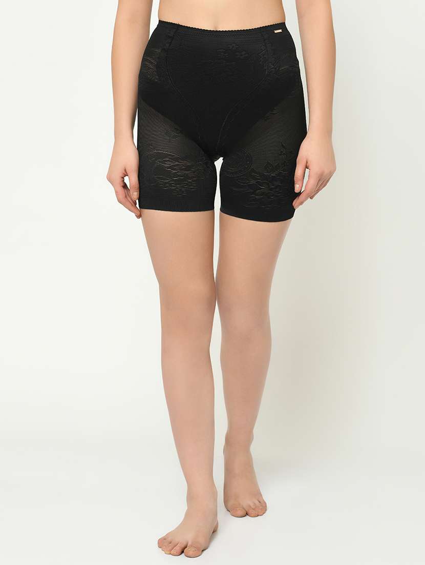 black poly spandex shaper thighs shapewear - 16873707 - Zoom Image - 0