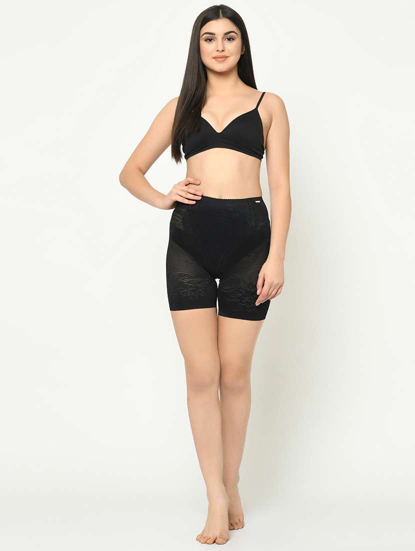black poly spandex shaper thighs shapewear - 16873707 - Standard Image - 3