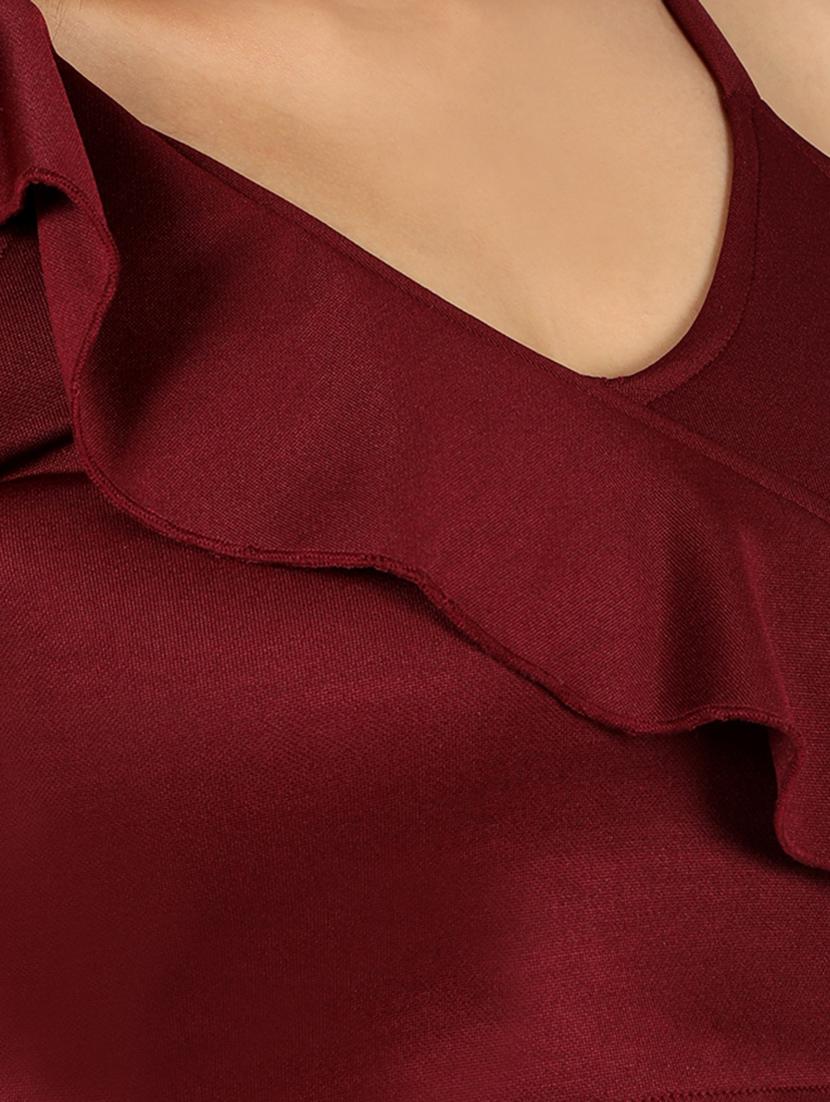 women's crop v neck top - 16874456 -  Standard Image - 3
