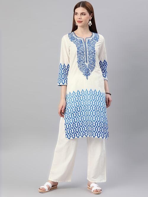women's straight kurta - 16876602 - Standard Image - 0