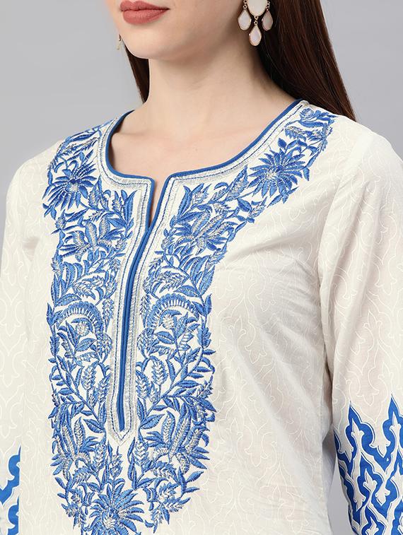 women's straight kurta - 16876602 - Standard Image - 3