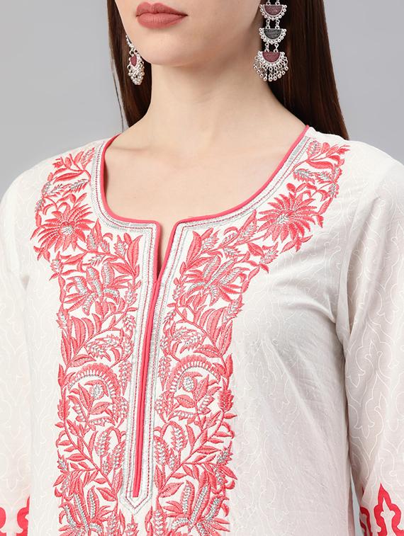 women's straight kurta - 16876603 - Standard Image - 3