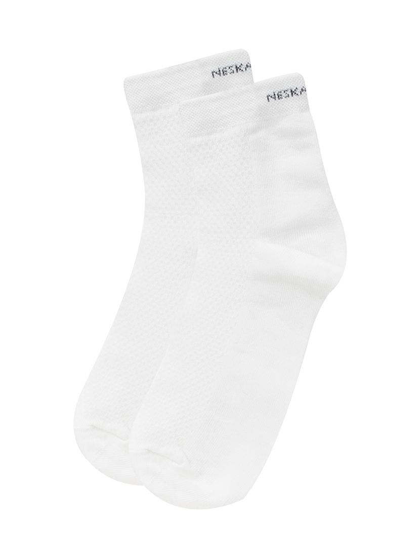 white cotton ankle length sock - 16876666 - Zoom Image - 0