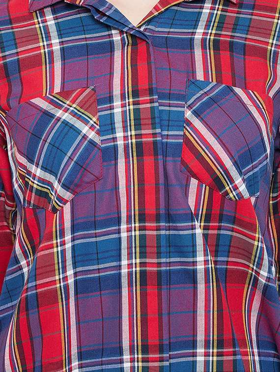 long sleeved checkered shirt - 16878447 - Standard Image - 3